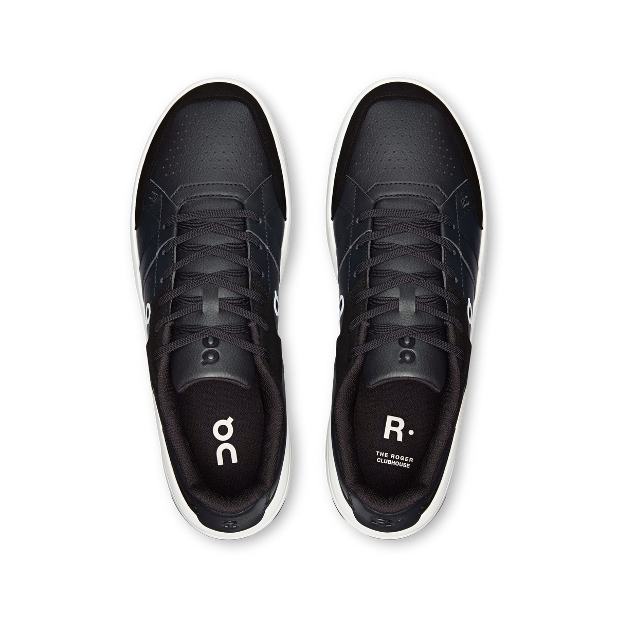 On Men's THE ROGER Clubhouse Black White