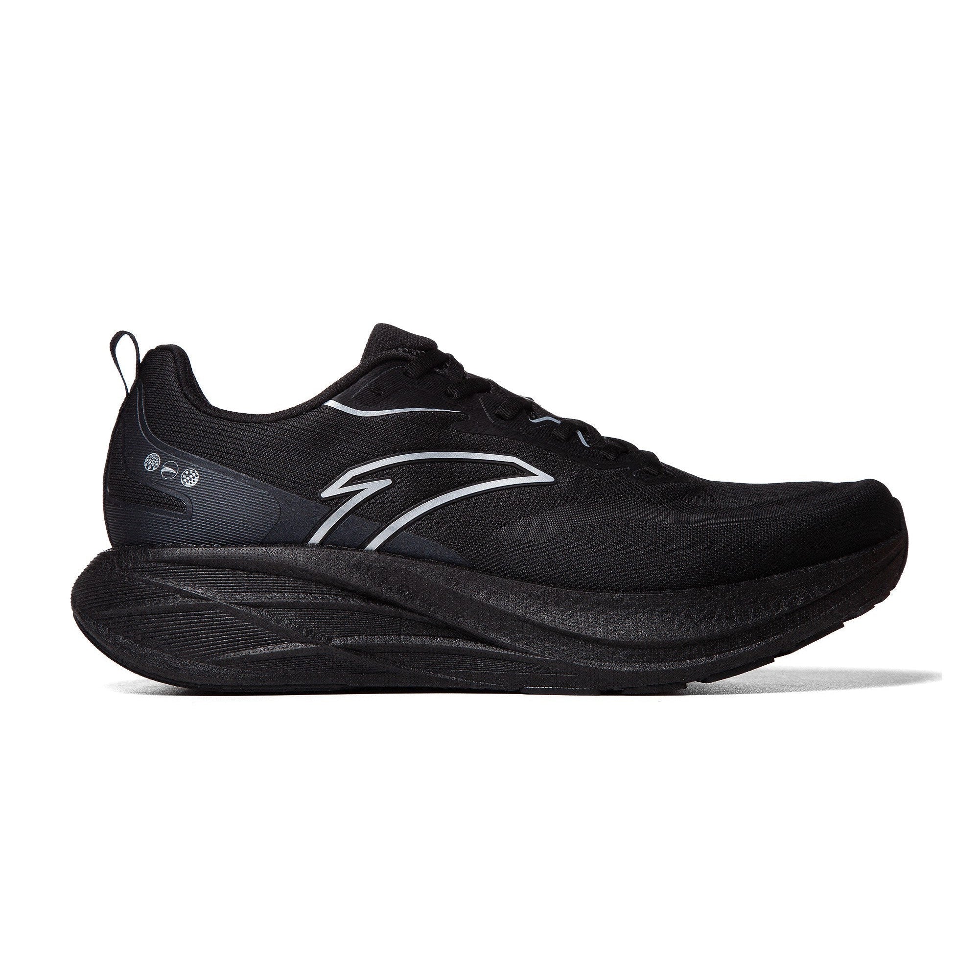 Anta Men's ANT A RUNNING SHOES BLACK SILVER