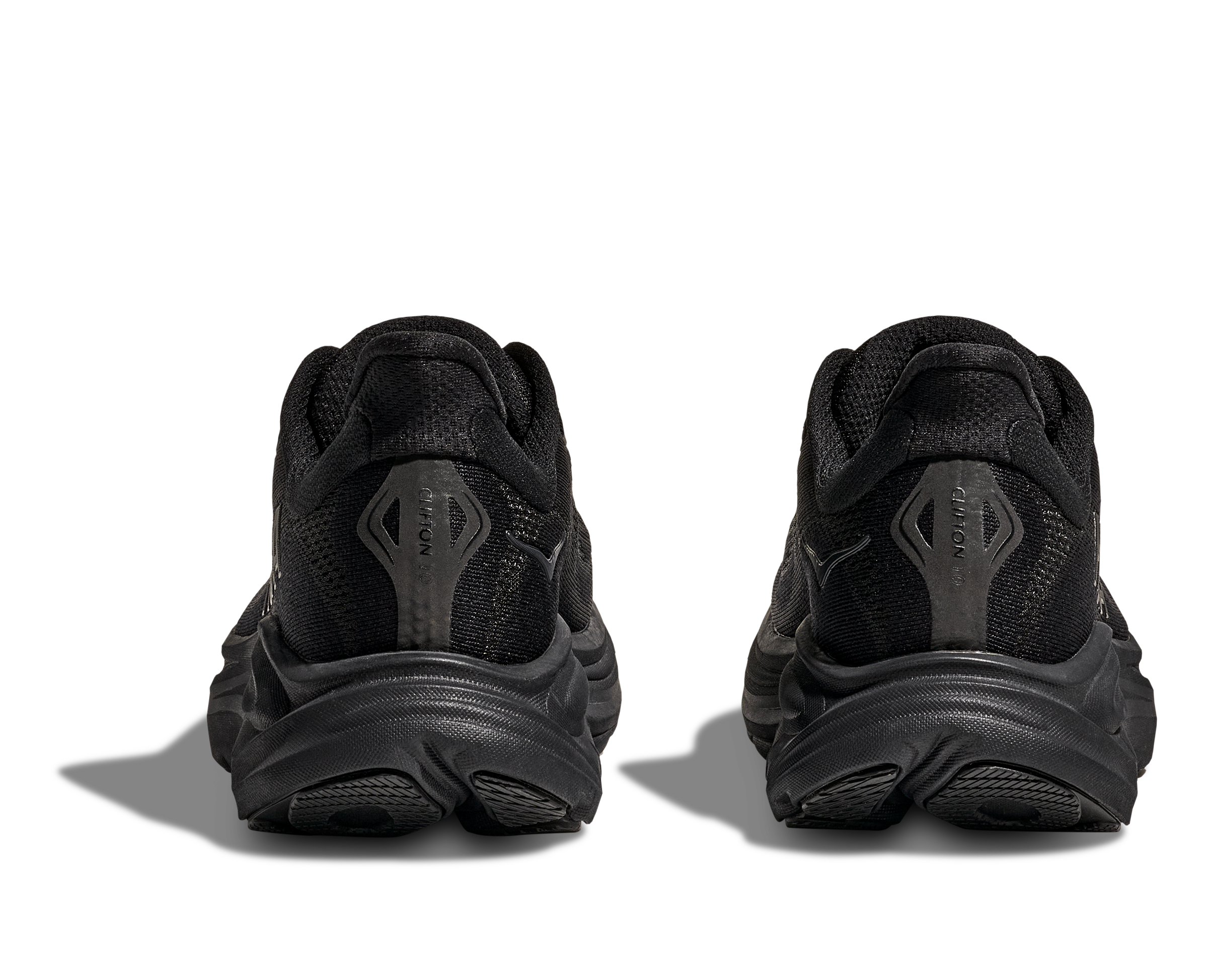 Hoka Men's CLIFTON 10 WIDE running shoes in Black
