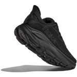 Hoka Men's CLIFTON 10 WIDE running shoes in Black