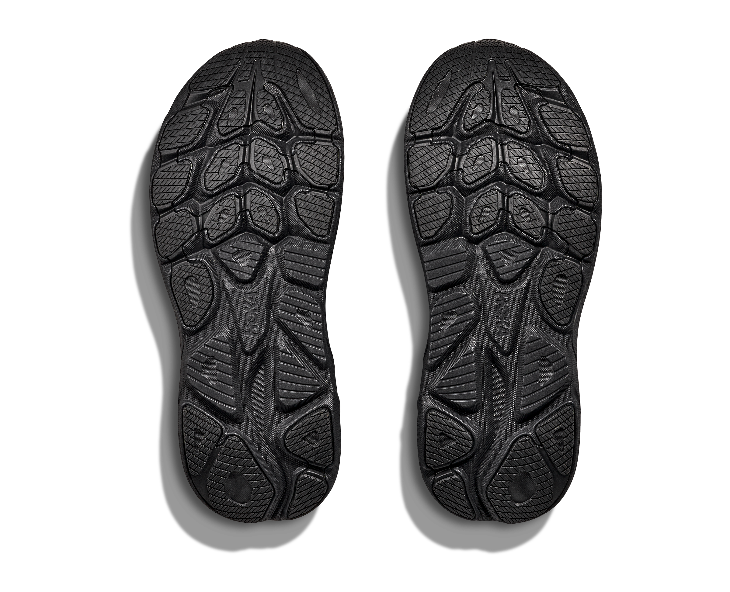 Hoka Men's CLIFTON 10 WIDE running shoes in Black