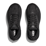 Hoka Men's CLIFTON 10 WIDE running shoes in Black