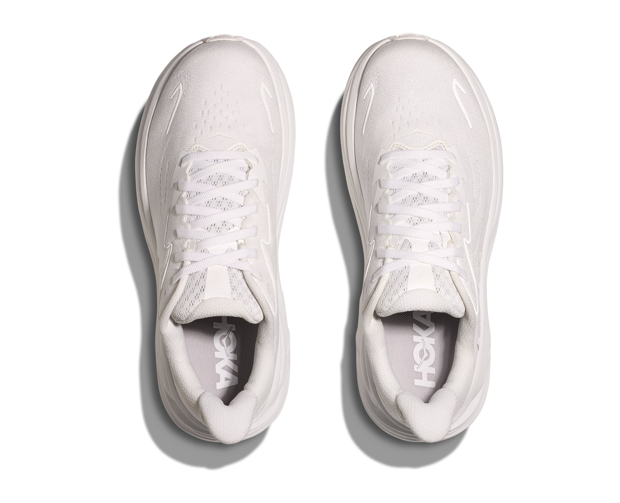 Hoka Women's CLIFTON 10 running shoes in white