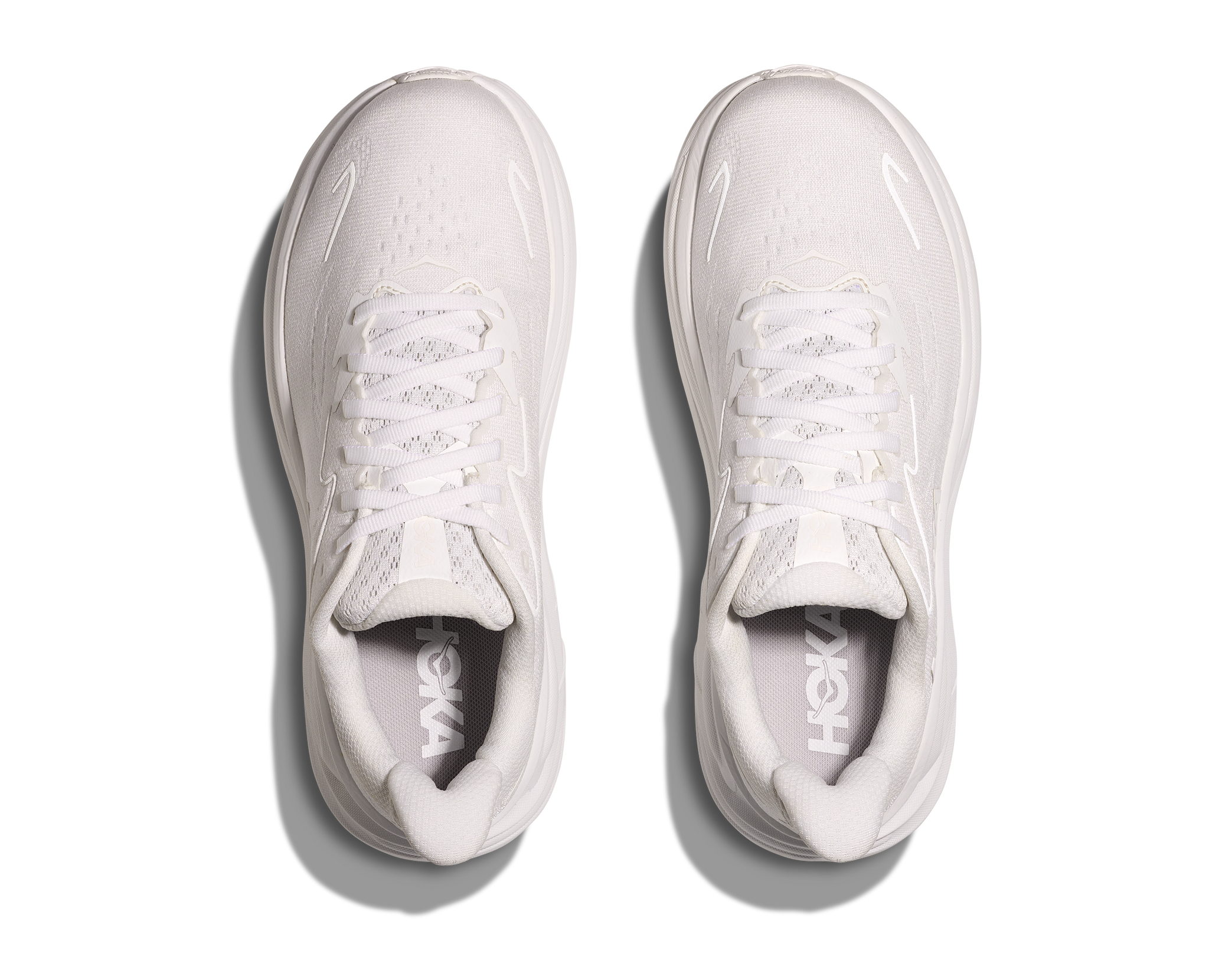 Hoka Women's CLIFTON 10 running shoes in white