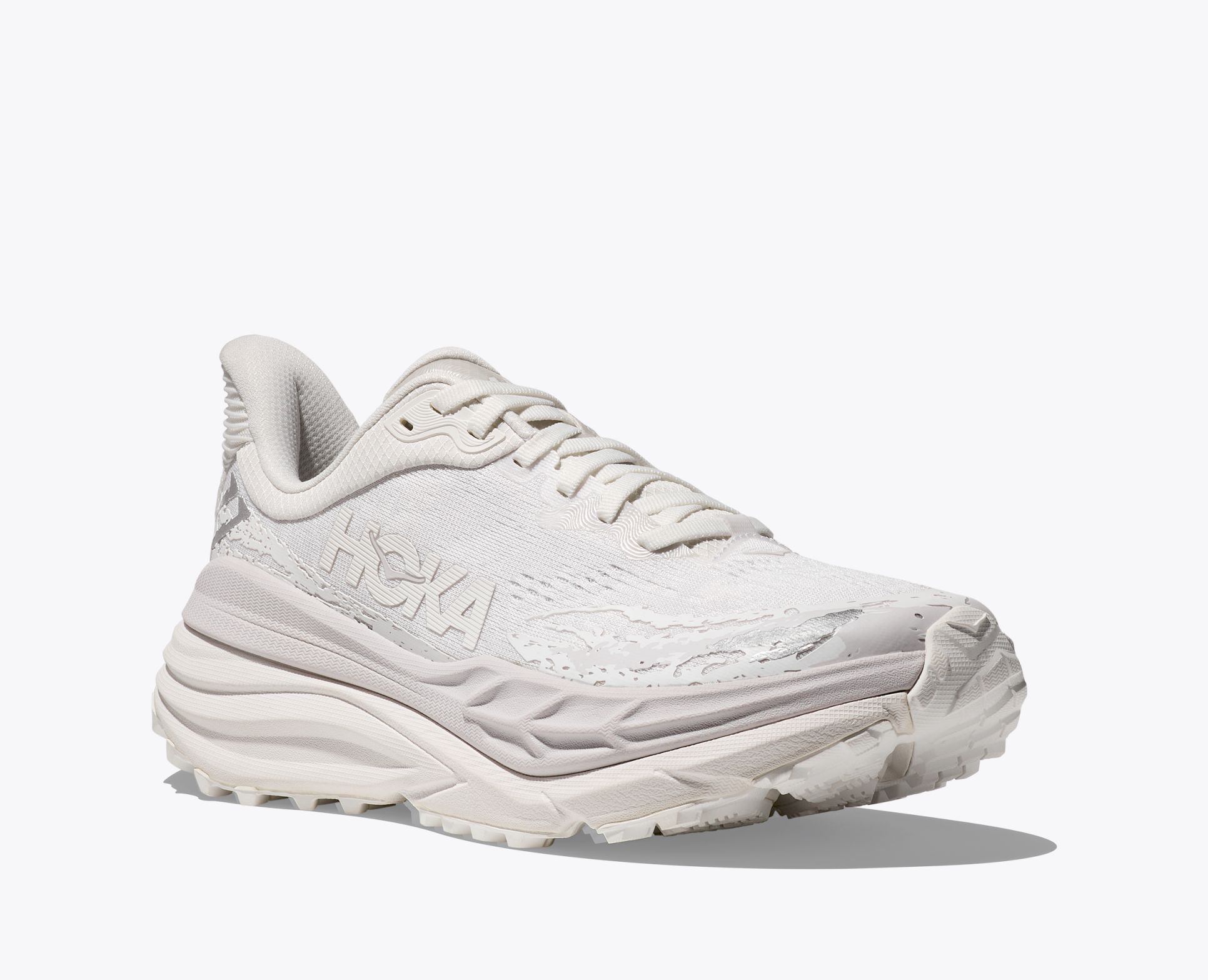 HOKA Stinson 7 women’s trail running shoe in white