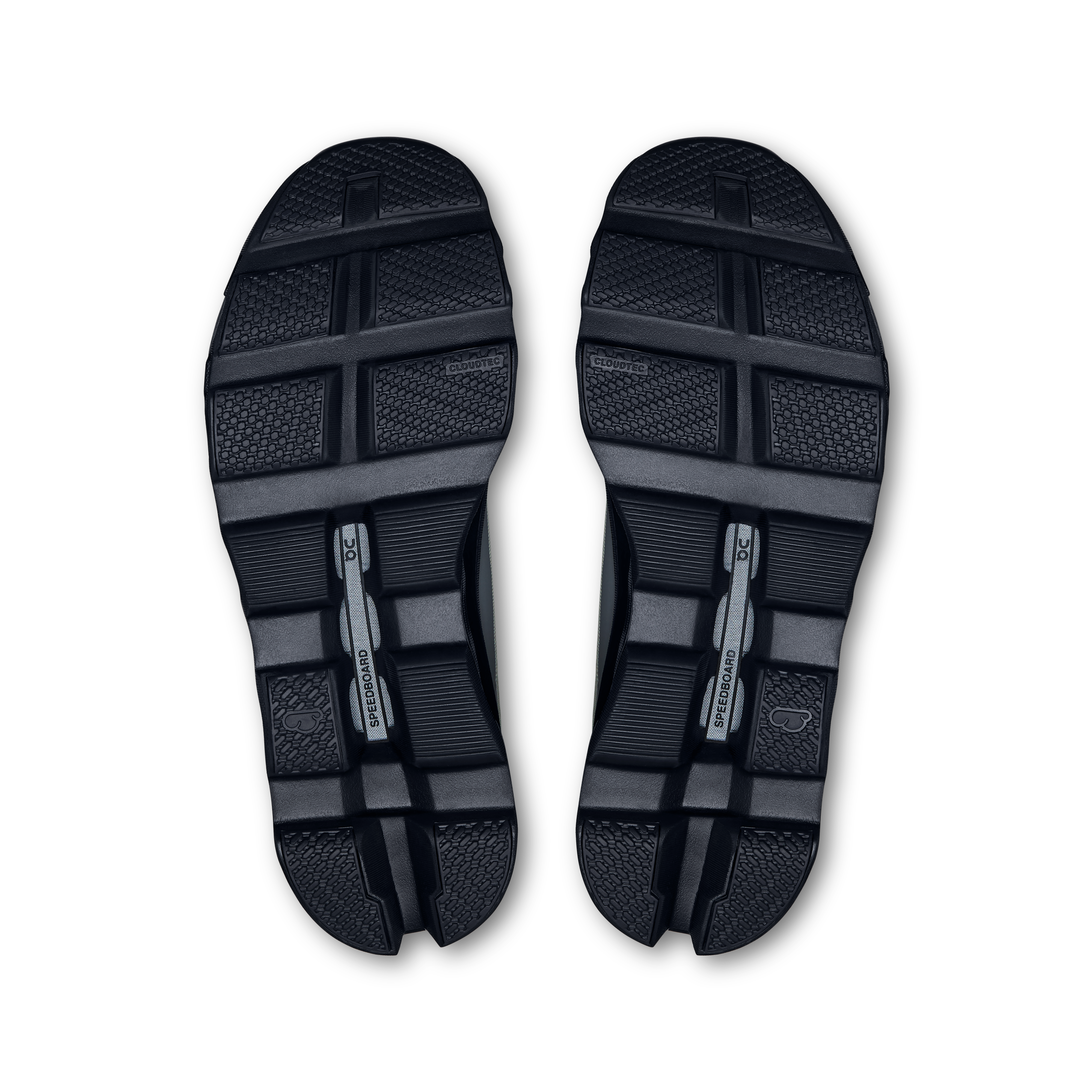 On Men's Cloud Monster running shoes in  Glacier & Black