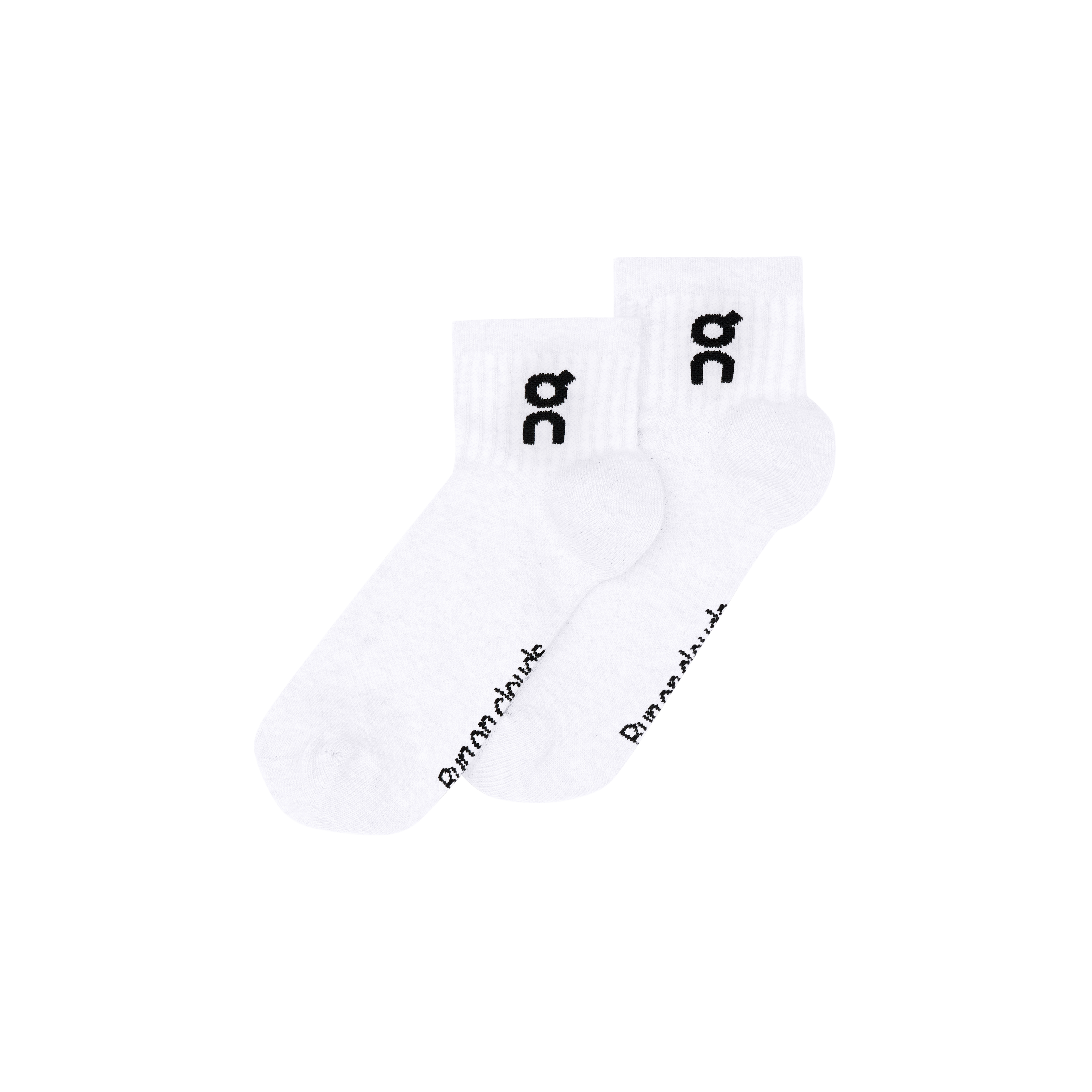 On Unisex On Logo Sock Mid 3 pairs in  White