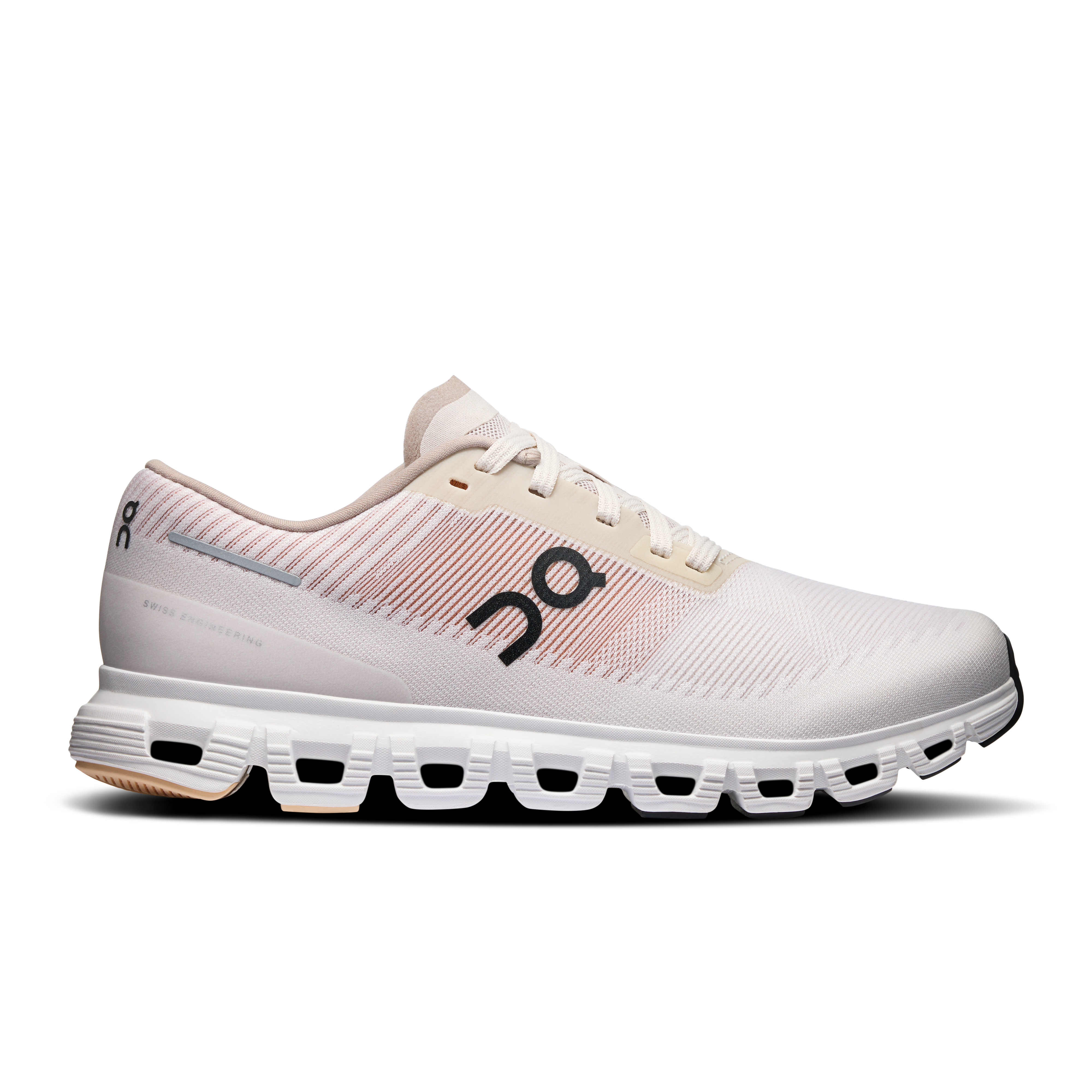 On Women's Cloud 6 Push lifestyle shoes in Pearl & Sandstone