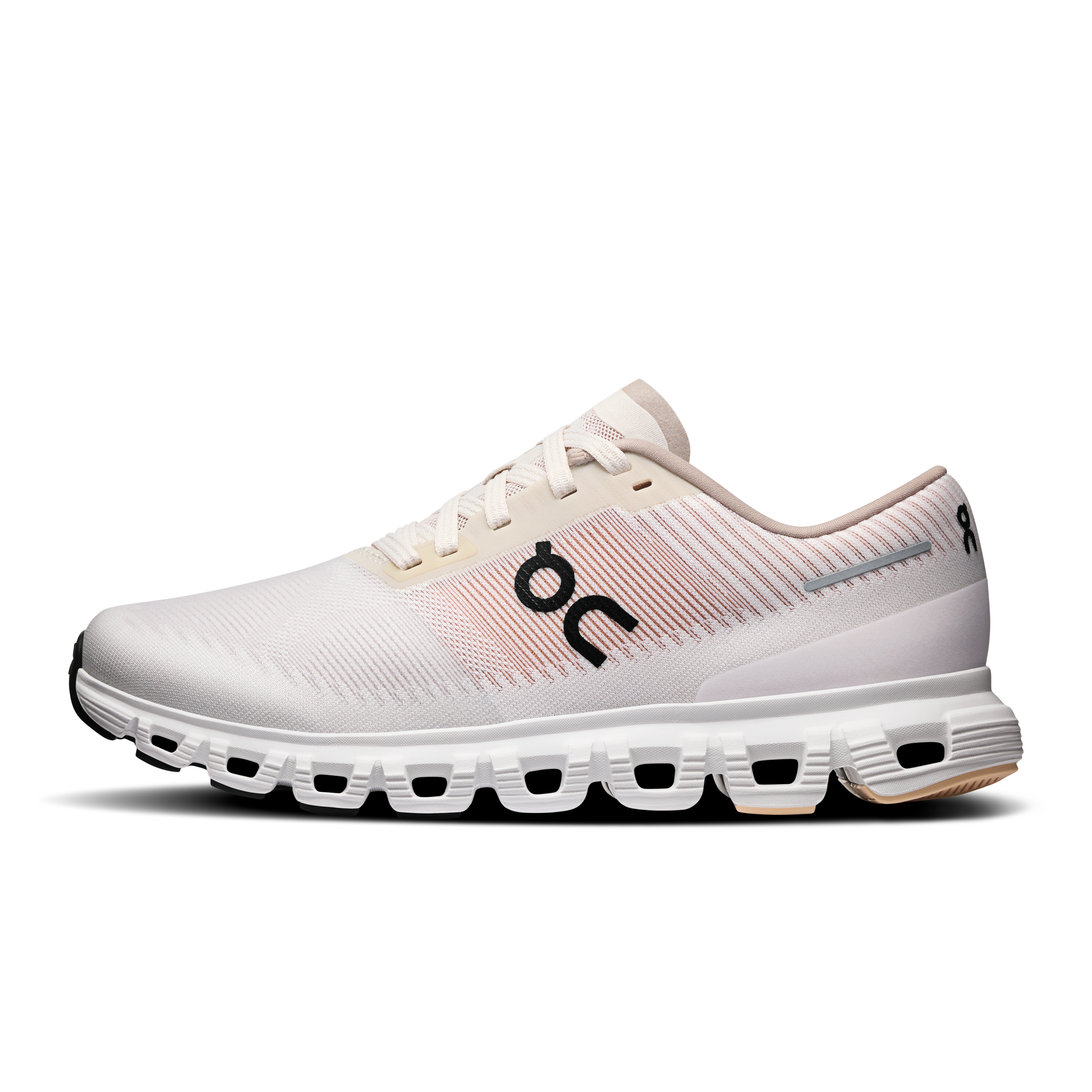 On Women's Cloud 6 Push lifestyle shoes in Pearl & Sandstone