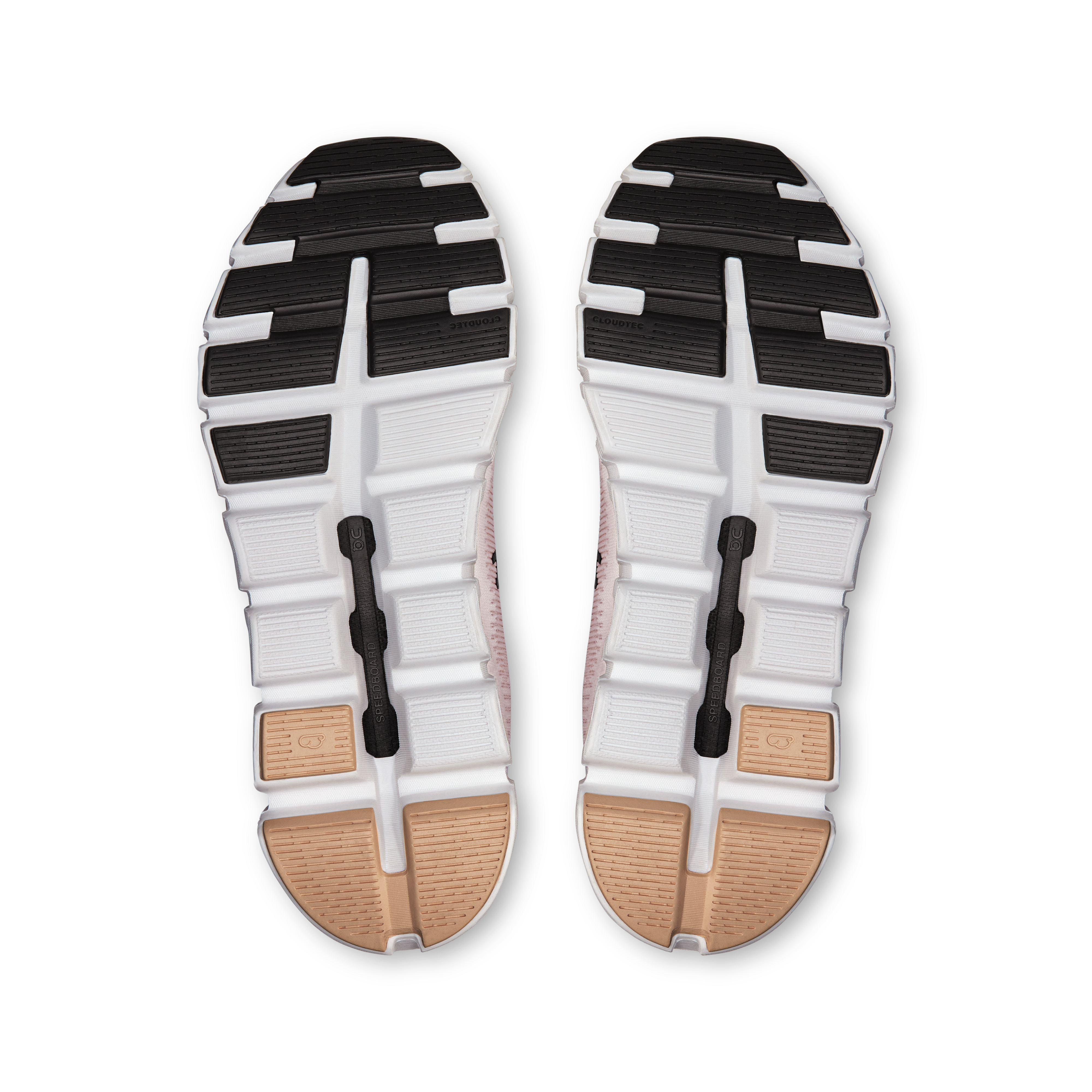 On Women's Cloud 6 Push lifestyle shoes in Pearl & Sandstone