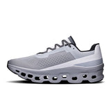 On Men's Cloud Monster running shoes in Alloy & Silver