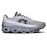 On Men's Cloud Monster running shoes in Alloy & Silver