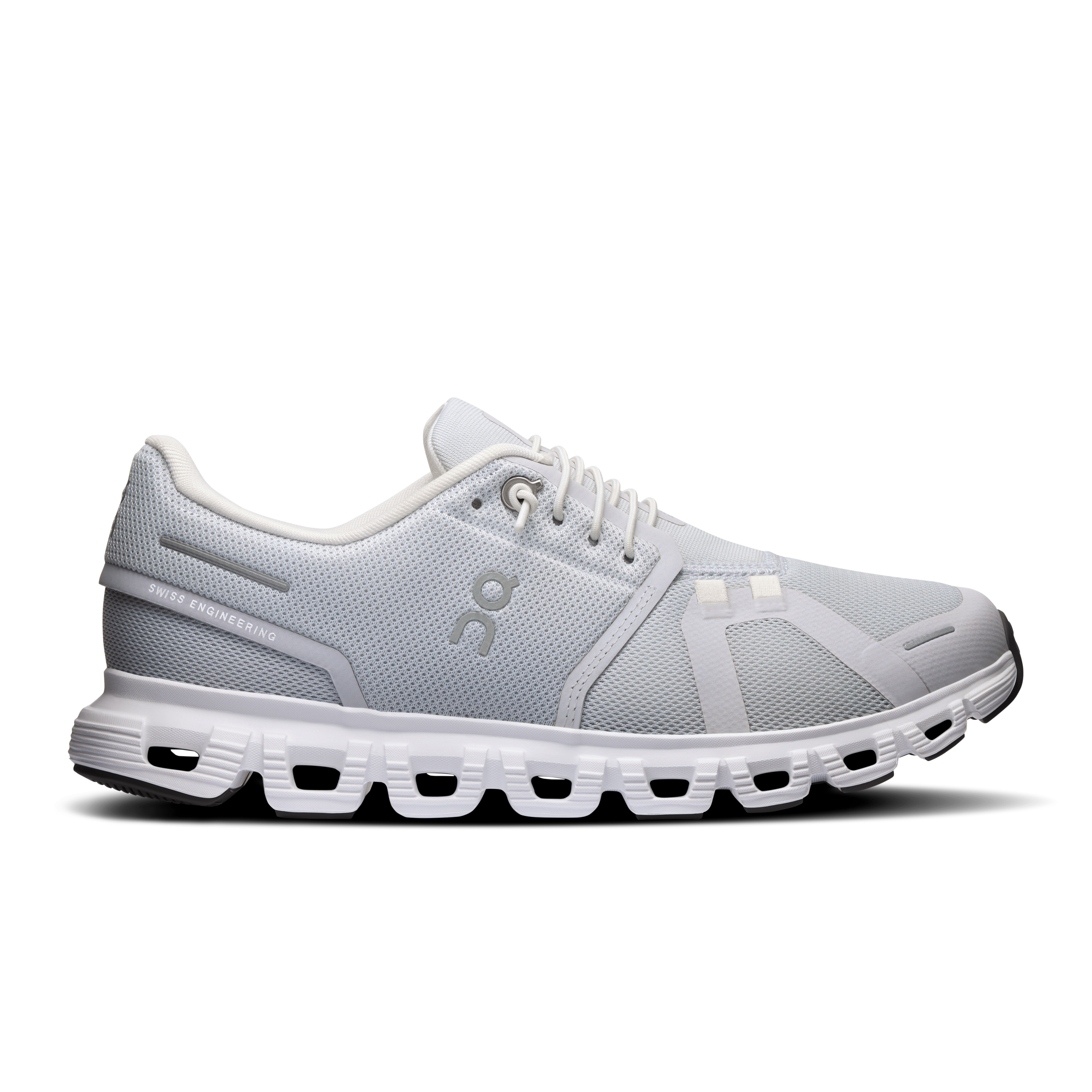 On Women's Cloud 6 lifestyle shoe in Glacier & White