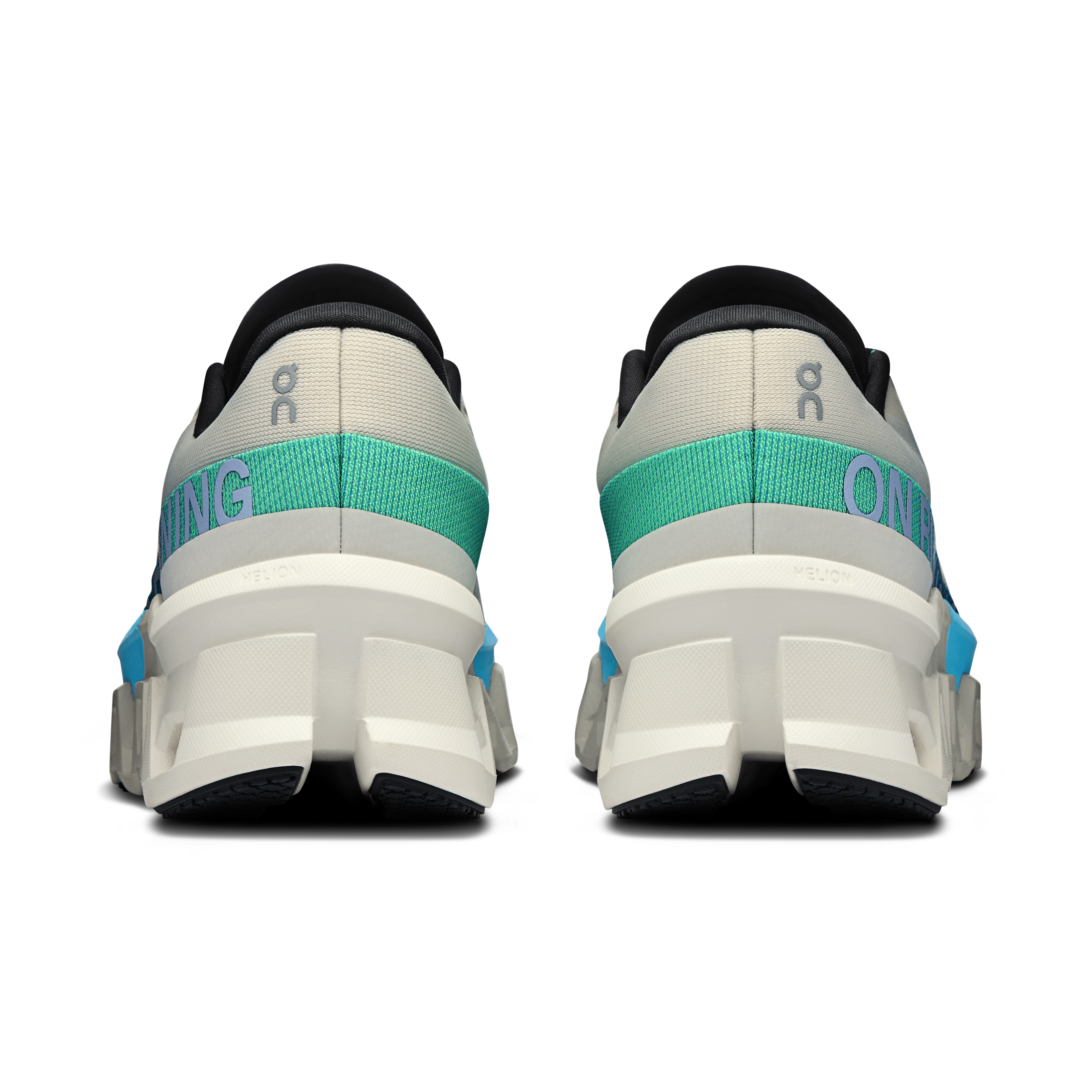 On Women's Cloud Monster 2 running shoes in Cream & Horizon