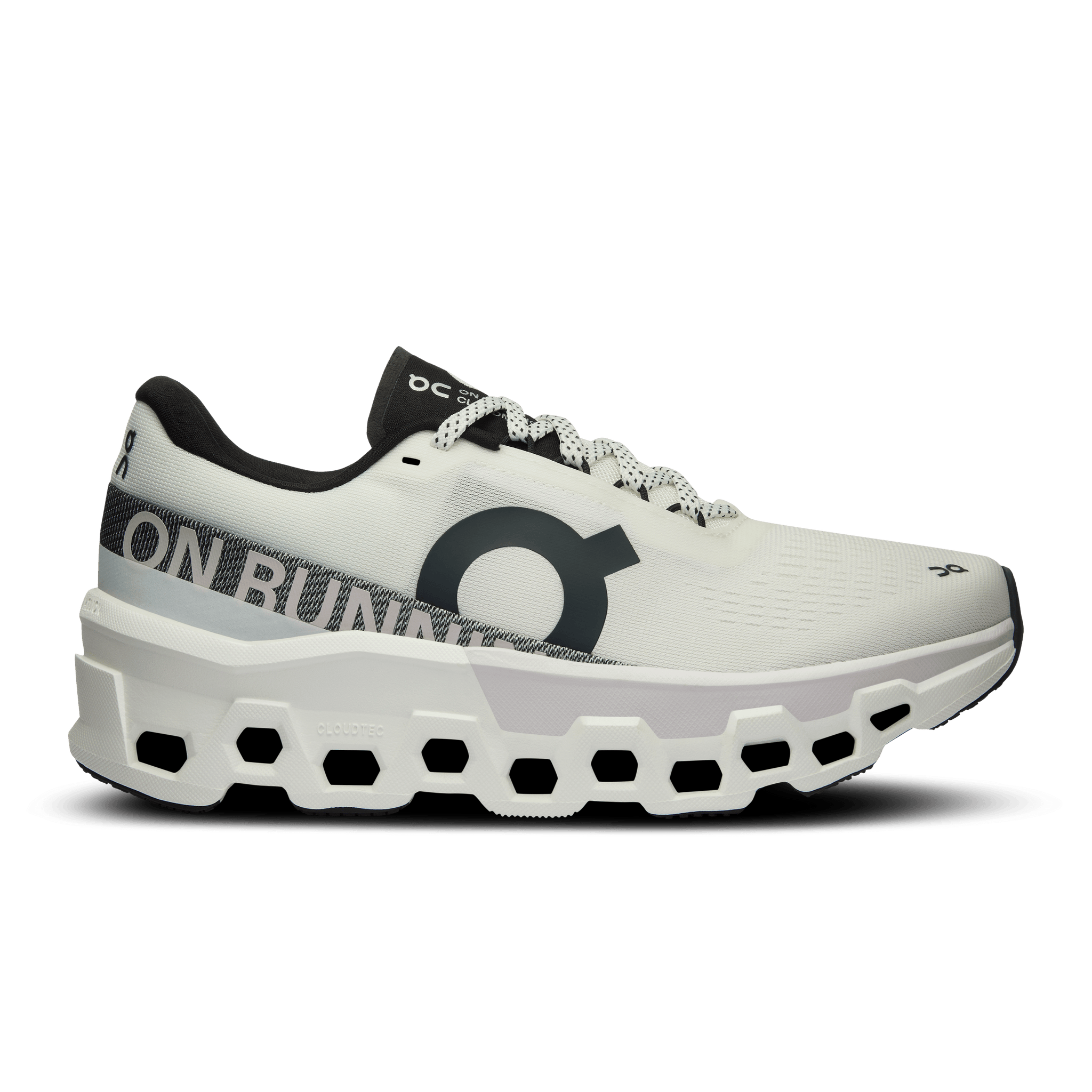 On Women's Cloud Monster 2 running shoe in White & Frost