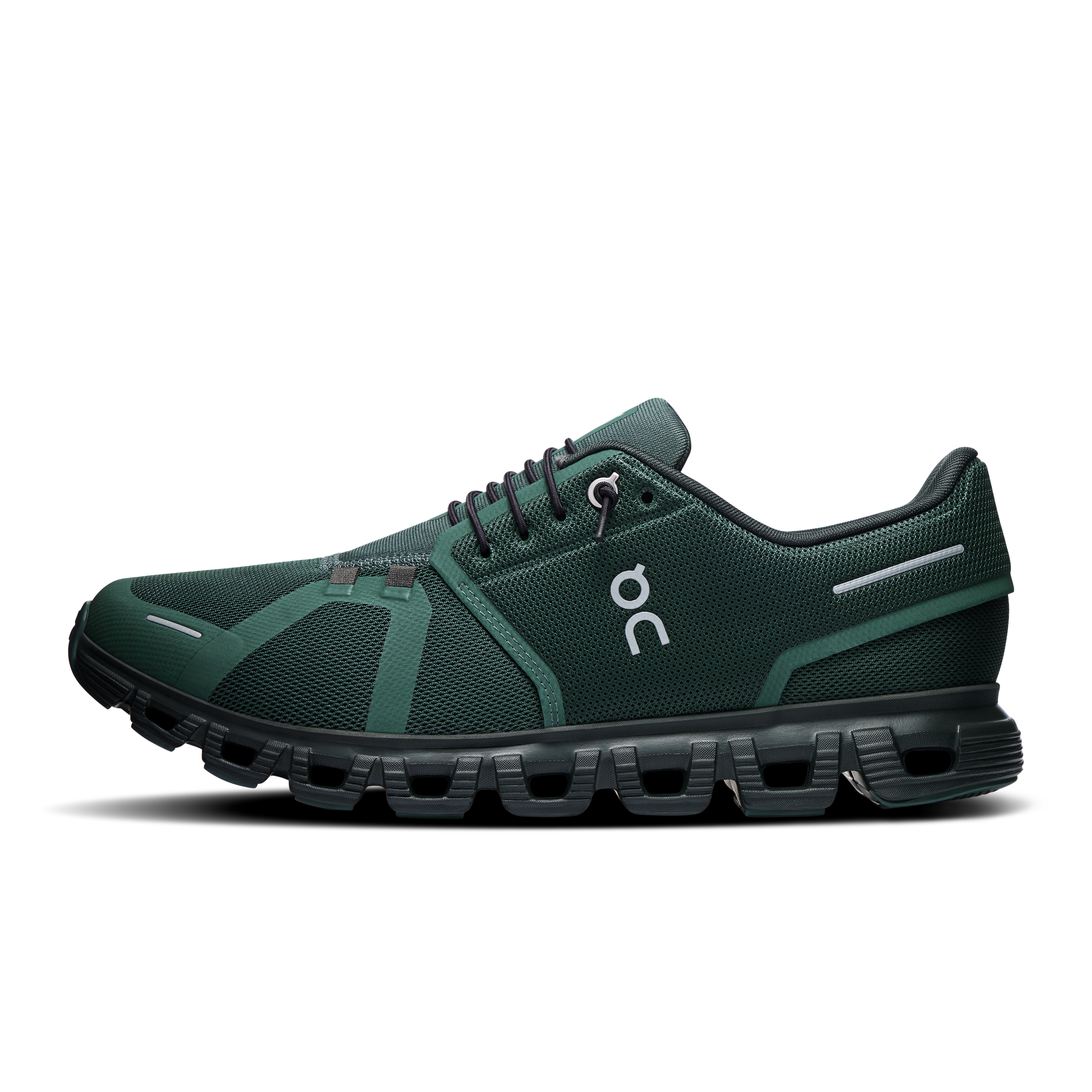 On mens cloud 6 lifestyle shoes in  evergreen & black