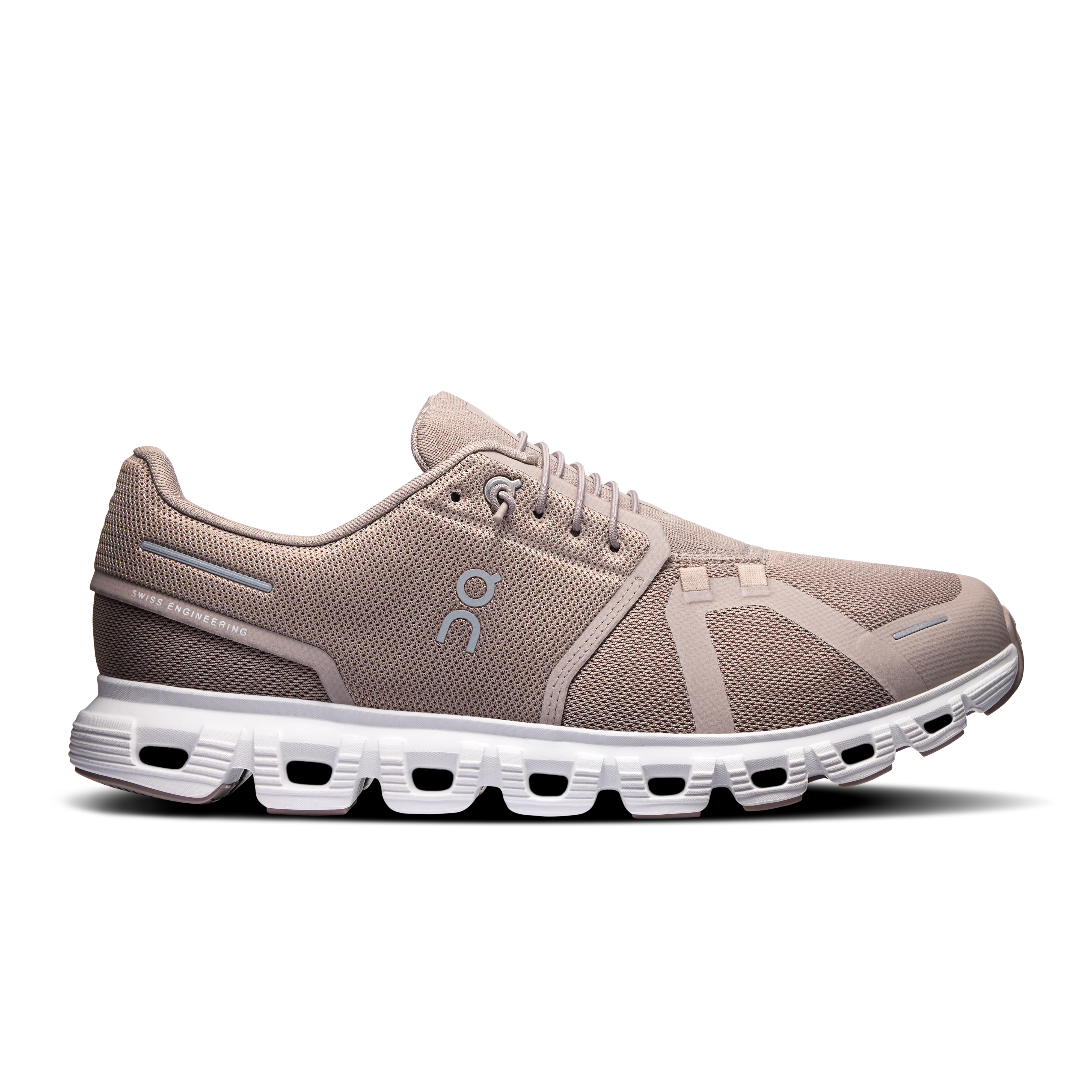 On mens cloud 6 lifestyle shoe in fog & white