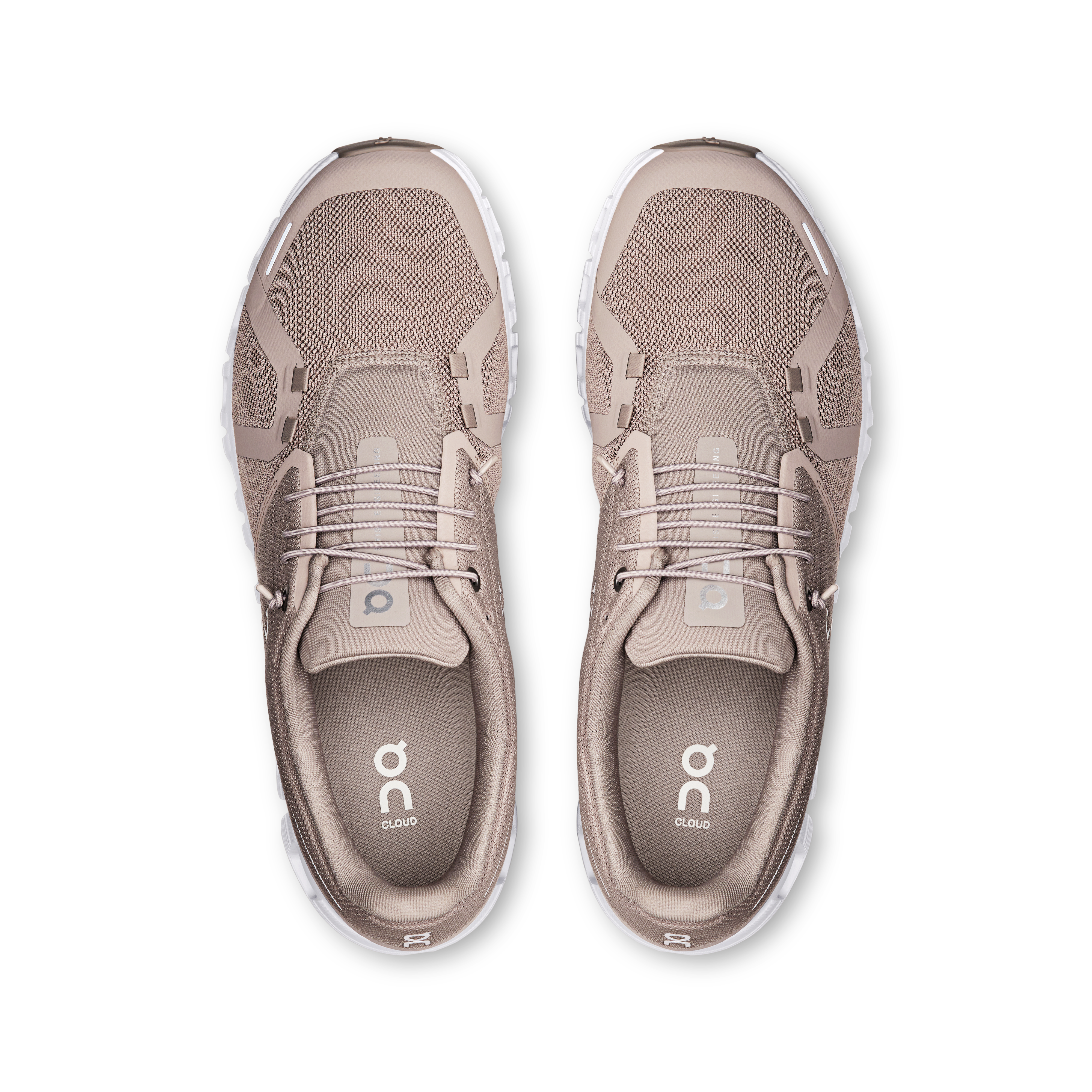 On mens cloud 6 lifestyle shoe in fog & white