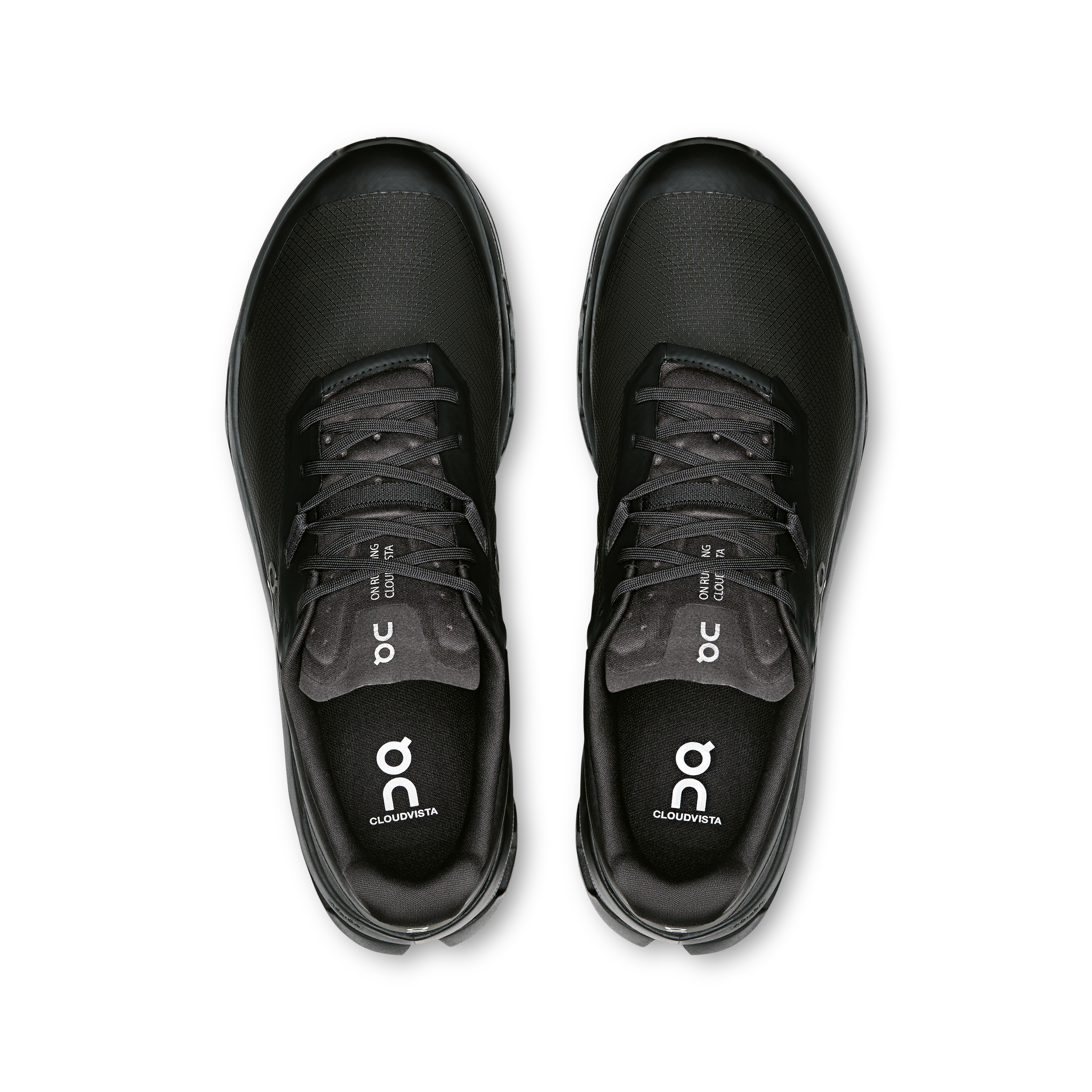 On mens cloud vista 2 trail running shoes in black