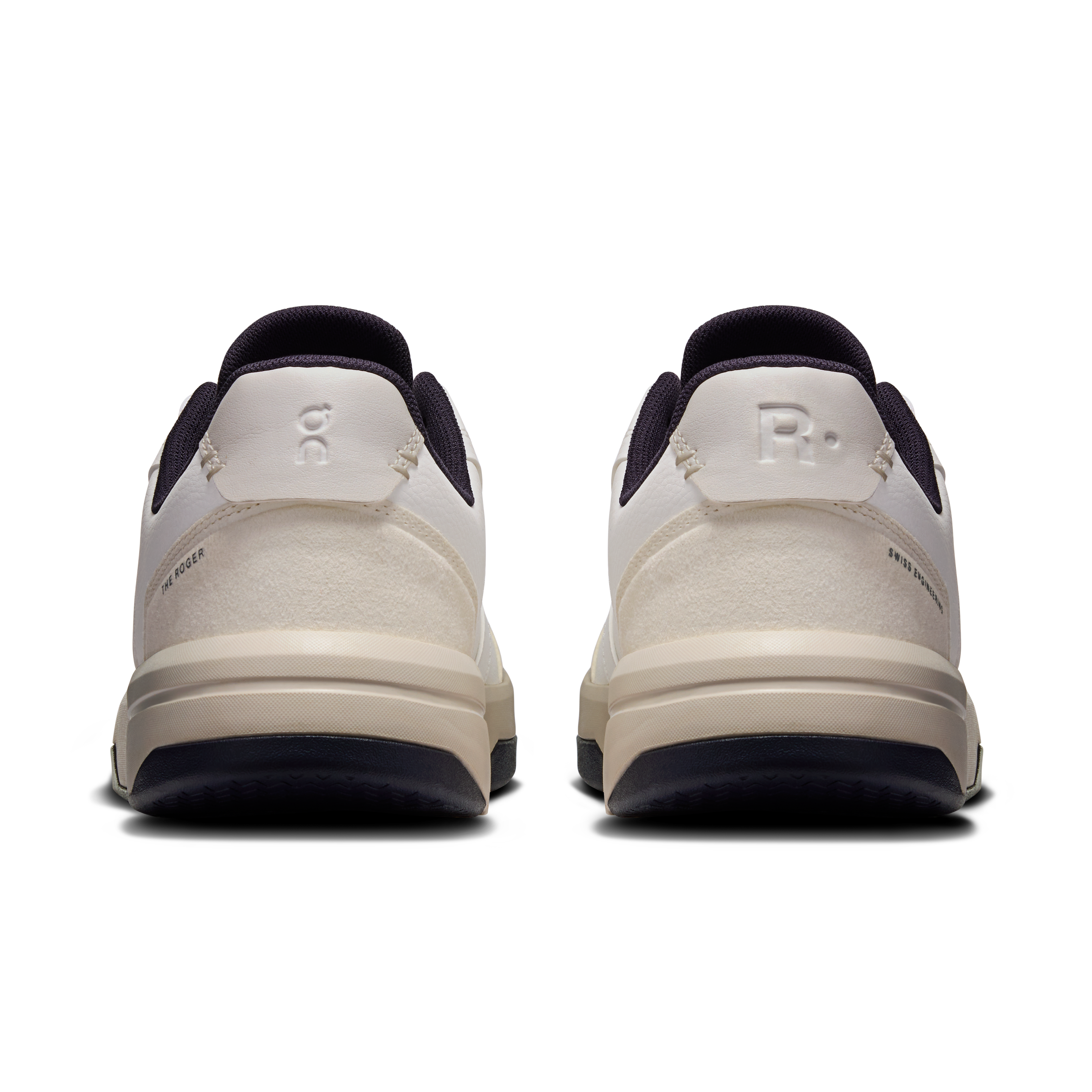The Roger Clubhouse mens sneaker in White & midnight by On Running – a stylish, cushioned tennis-inspired shoe for all-day comfort