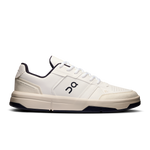 The Roger Clubhouse mens sneaker in White & midnight by On Running – a stylish, cushioned tennis-inspired shoe for all-day comfort