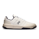 The Roger Clubhouse mens sneaker in White & midnight by On Running – a stylish, cushioned tennis-inspired shoe for all-day comfort