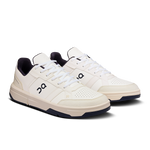 The Roger Clubhouse mens sneaker in White & midnight by On Running – a stylish, cushioned tennis-inspired shoe for all-day comfort
