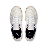 The Roger Clubhouse mens sneaker in White & midnight by On Running – a stylish, cushioned tennis-inspired shoe for all-day comfort