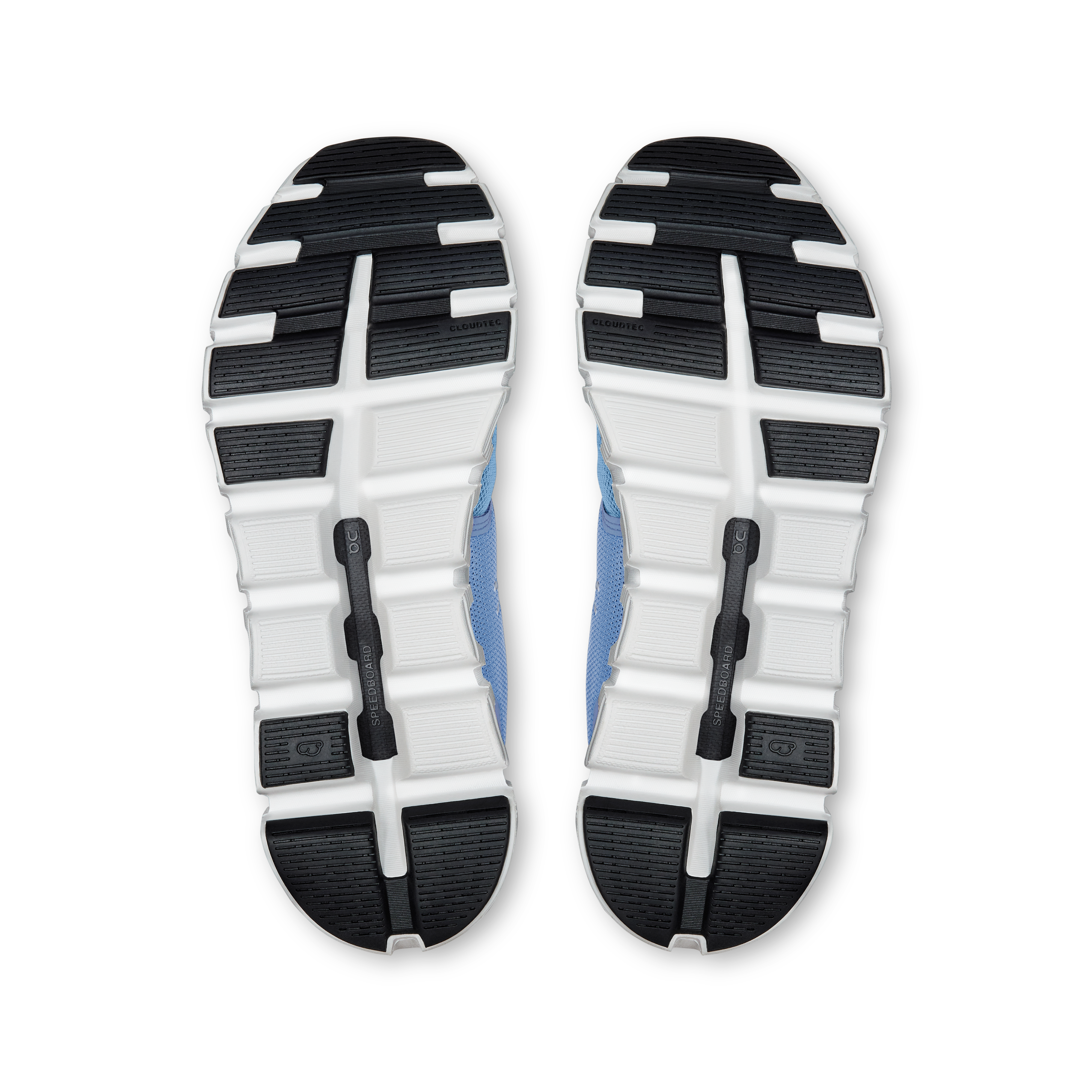 On women's cloud 6 lifestyle shoes in chambray & white