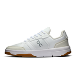 The Roger Clubhouse Women’s sneaker in White & ivory by On Running – a stylish, cushioned tennis-inspired shoe for all-day comfort