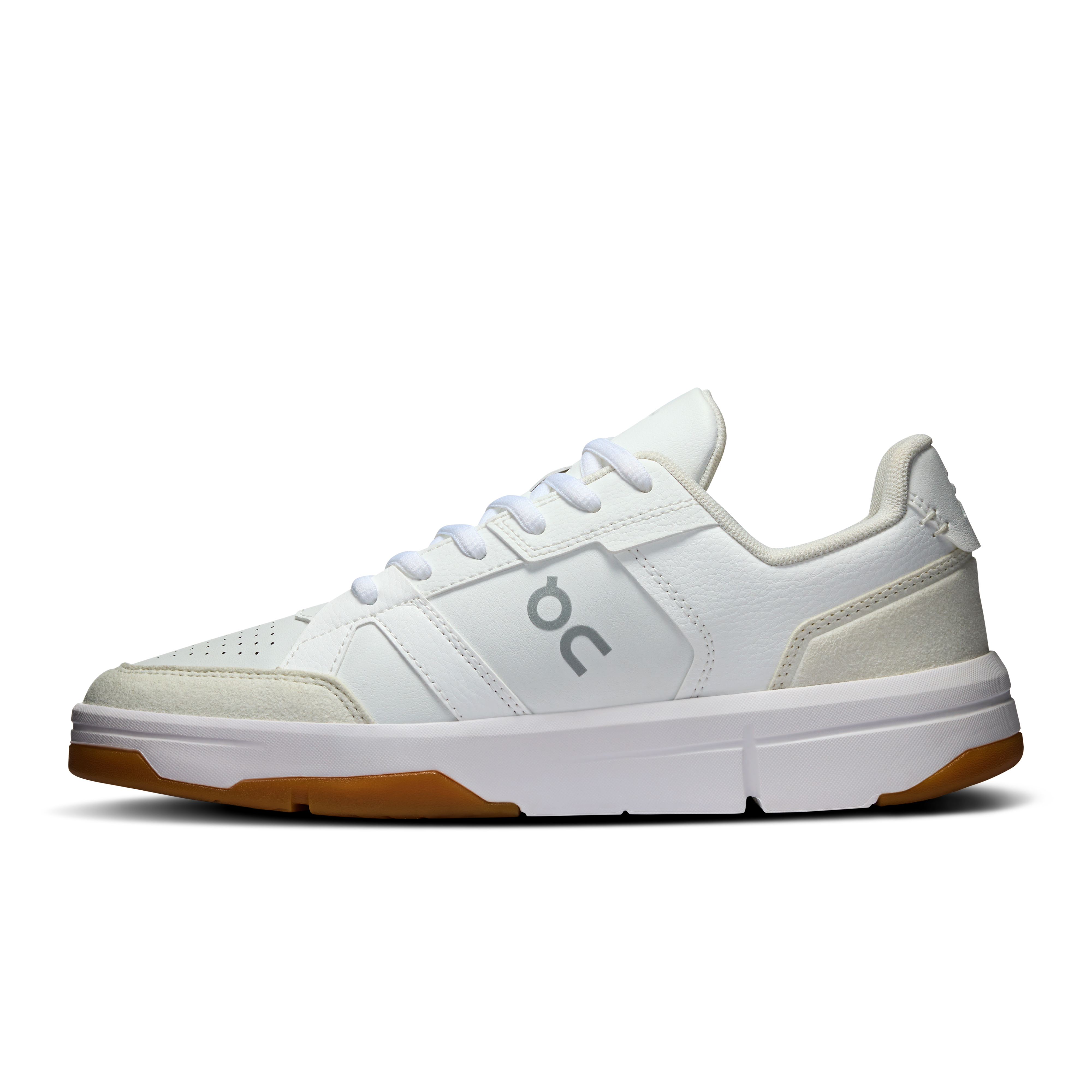 The Roger Clubhouse Women’s sneaker in White & ivory by On Running – a stylish, cushioned tennis-inspired shoe for all-day comfort
