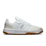 The Roger Clubhouse Women’s sneaker in White & ivory by On Running – a stylish, cushioned tennis-inspired shoe for all-day comfort